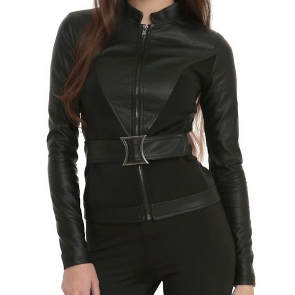 Her Universe Black Widow Faux Leather Jacket